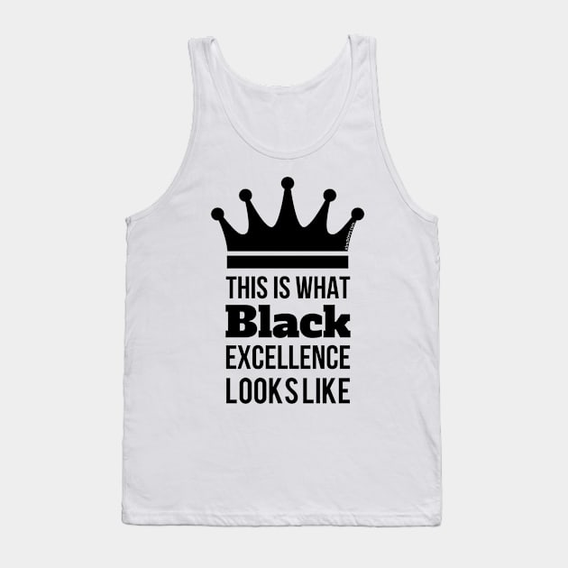 Black Excellence Tank Top by Afroditees